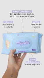 toallitas húmedas Premium manzanilla 72 un - Imagen 2