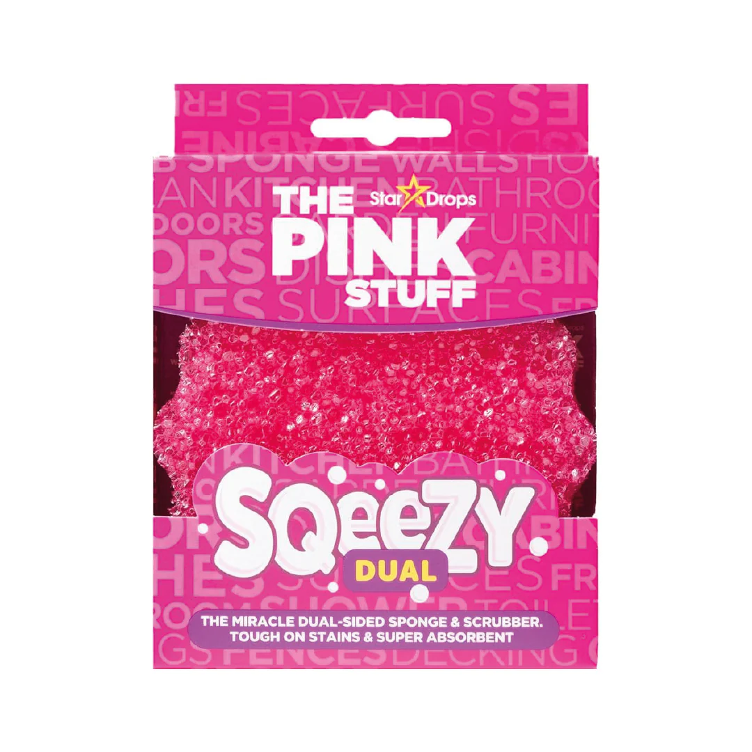 sqeezy-dual-red_png Esponja Dual Sqeezy 1 unidad The Pink Stuff - Producto Vegano del Reino Unido - Imagen 1