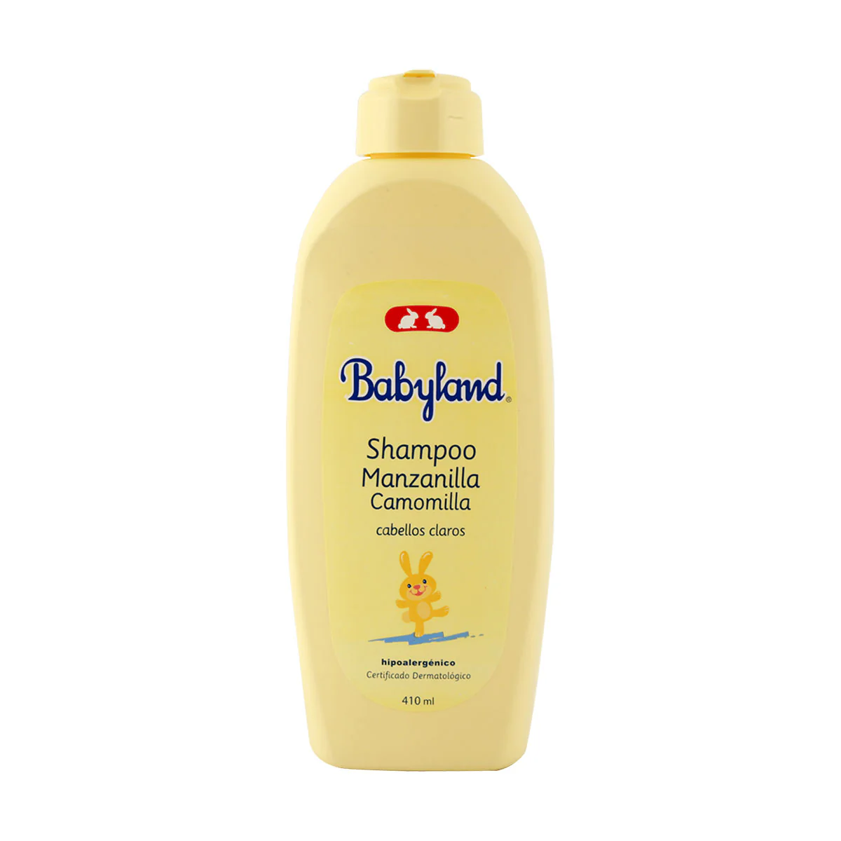 Shampoo-Cabellos-Claros-410ml-0 Babyland Shampoo hipoalargénico manzanilla Camomilla cabellos claros 410 ml - Imagen 1