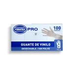 Guante Vinilo Sin Polvo Transparente Talla S Virutex Pro